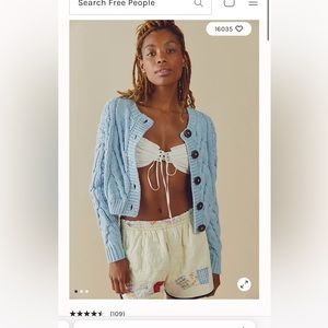 Free people bonfire cardigan